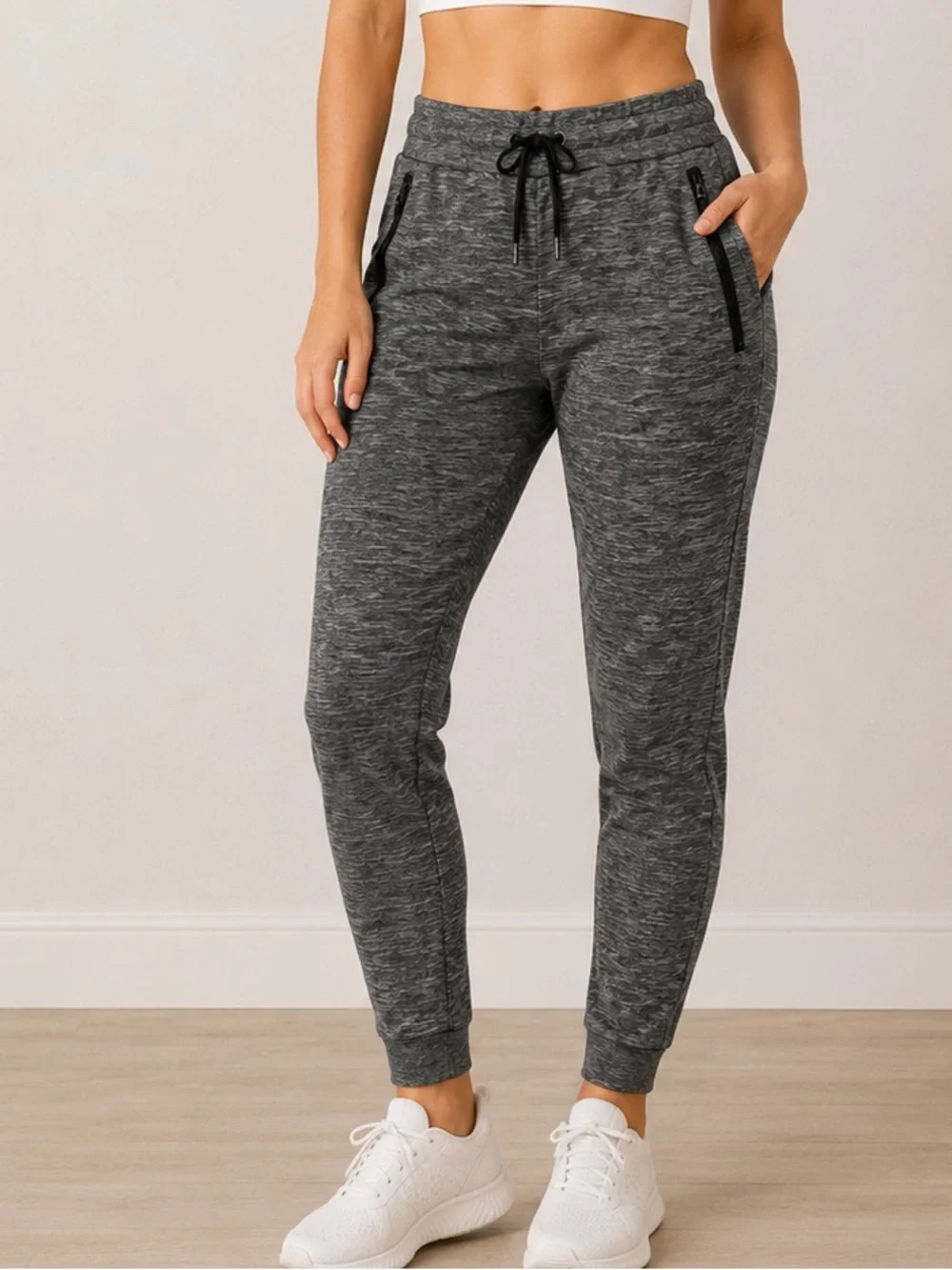 Women’s American Eagle Dark Gray Joggers with Black Details, Size XS